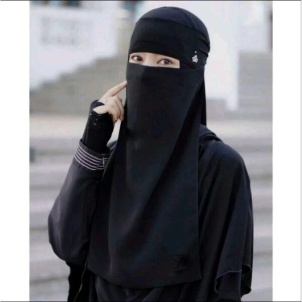 Purdah Niqab Muslima || Viral NIQAB Chiffon Koko Navy