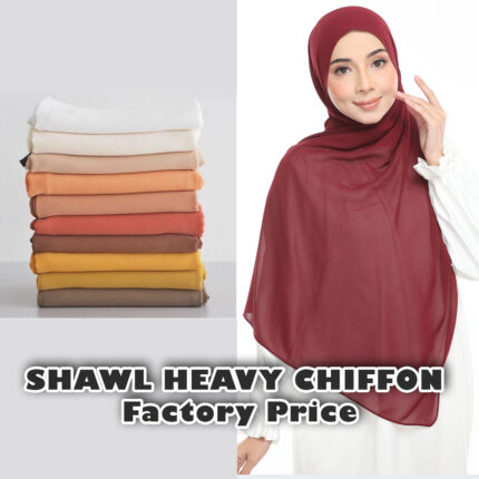 Shawl Heavy Chiffon 🔥🔥 Factory Price 🔥🔥 Premium Quality | Imported | Size: 180cm x 68cm